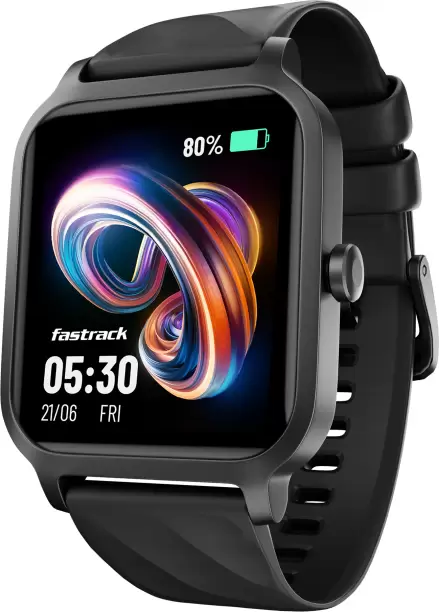 Revoltt FS1|1.83 Display|BT Calling|Fastcharge|110+ Sports Mode|200+ WatchFaces Smartwatch  (Black Strap, Free Size)