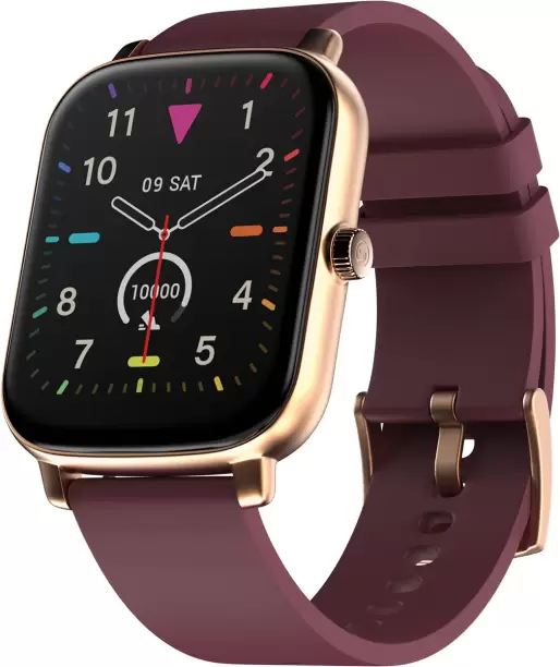 Display with Bluetooth Calling, Built-In Games, Voice Assistant Smartwatch  (Deep Wine Strap, Regular)